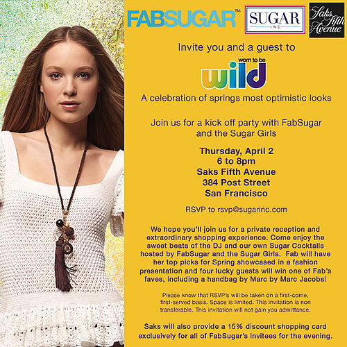 Join Fab and Saks for a Wild Spring Shopping Event!