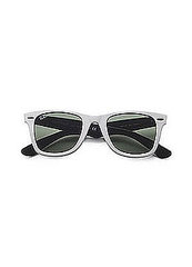 Fab Celebrates Spring With Saks: Taste the Rainbow With a Pair of White Ray-Ban Wayfarers 