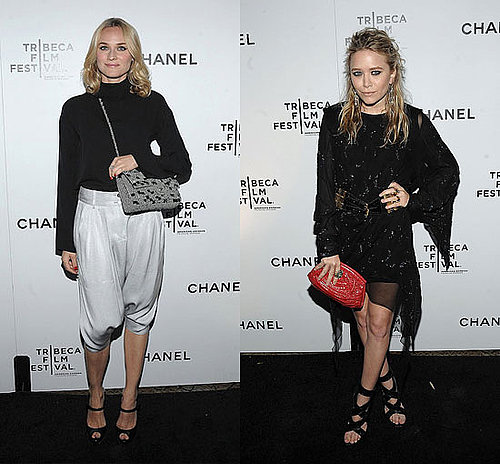 Diane Kruger and Mary-Kate Olsen in Chanel at Chanel's Tribeca Film Festical Event