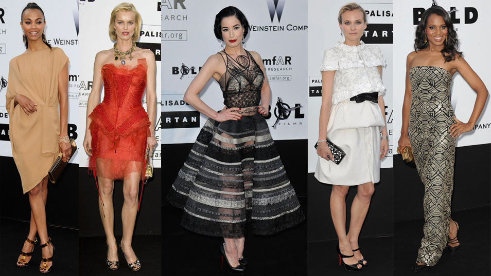 Zoe Saldana, Dita Von Teese, and Diane Kruger Attend amfAR Cinema Against AIDS at 2009 Cannes Film Festival Zoe Saldana, Dita Von Teese, and Diane Kruger Attend amfAR Cinema Against AIDS at 2009 Cannes Film Festival