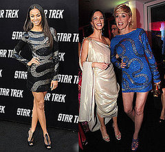Zoe Saldana and Sharon Stone Wear Pucci Beaded Snake Dress Zoe Saldana and Sharon Stone Wear Pucci Beaded Snake Dress
