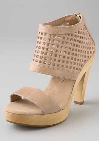Loeffler Randal Poppy Perforated Wooden Platform Sandals Loeffler Randal Poppy Perforated Wooden Platform Sandals