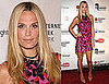 Molly Sims Attends 2009 Webby Awards Wearing Sequined Red and Pink Marchesa Dress