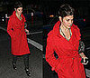 Marisa Tomei Walks in Hollywood Wearing a Red Trench Coat
