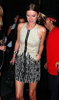Nicky Hilton Wears Vena Cava's Gap Design Editions' Khaki Zip Tribal Dress