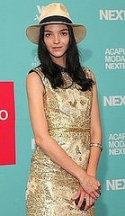 Model Mariacarla Boscono Attends Acapulco Moda Nextel 2009 in Fedora and Gold Dress Model Mariacarla Boscono Attends Acapulco Moda Nextel 2009 in Fedora and Gold Dress