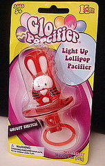 Light-up Lollipop Pacifier Featuring the Easter Bunny Light-up Lollipop Pacifier Featuring the Easter Bunny