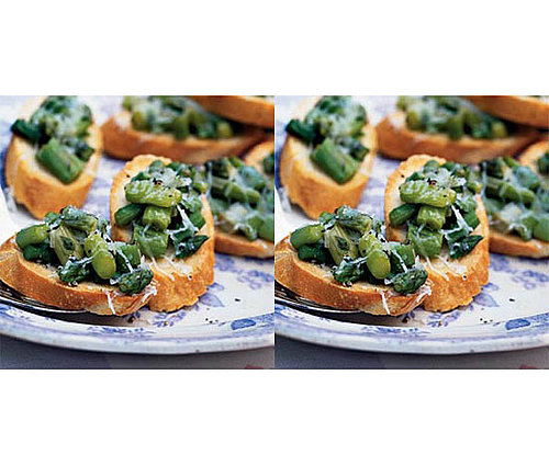 Truffled Asparagus Crostini Truffled Asparagus Crostini