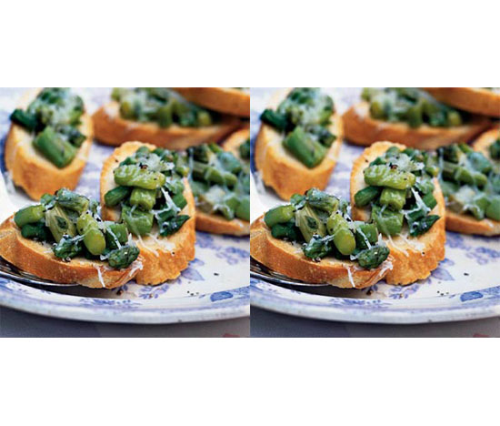 Truffled Asparagus Crostini