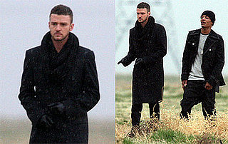 Photos of Justin Timberlake and T.I. Filming Music Video Together in Lancaster, California