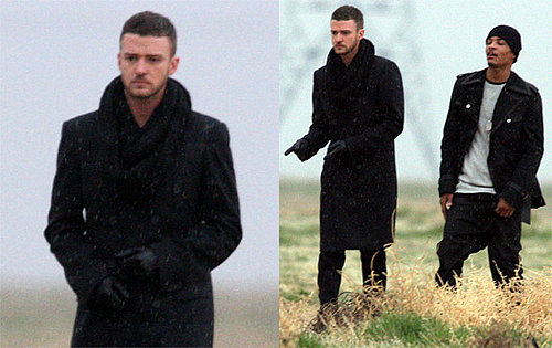 Photos of Justin Timberlake and T.I. Filming Music Video Together in Lancaster, California