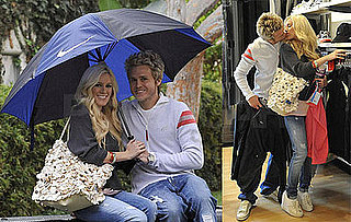 Photos of Heidi Montag and Spencer Pratt Kissing at Niketown, In the Rain