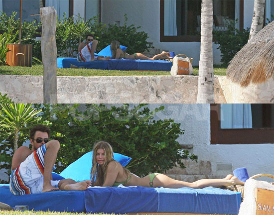 Fergie and Josh in Mexico