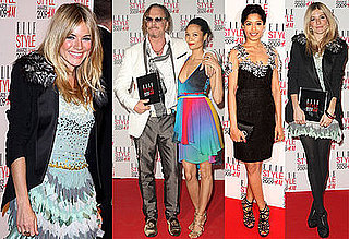 Photos of Sienna Miller, Freida Pinto, Mickey Rourke, Courtney Love, Thandie Newton at the Elle UK Style Awards