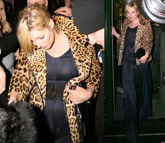 Kate Moss Leaves Dinner
