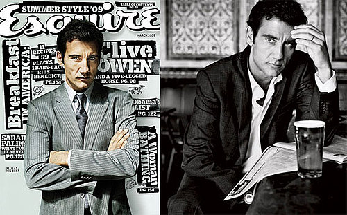 Photos and Quotes From Clive Owen's Esquire Magazine March 2009 Issue, Julia Roberts Says George Clooney's Obsessed With Clive