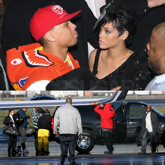 Chris and Rihanna the Night Before
