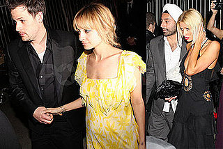 Photos of Pregnant Nicole Richie and Joel Madden Attending An Oscar Party
