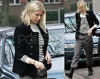Photos of Gwyneth Paltrow Picking Up Apple From School
