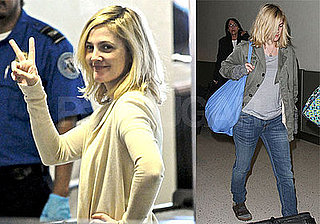 Photos of Drew Barrymore at JFK and LAX