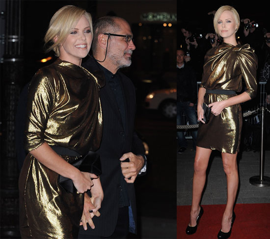 Charlize Goes Gold