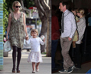 Photos of Michelle Williams and Matilda Ledger at the Airport With Spike Jonze