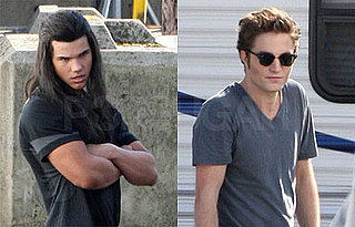 Twilight Battle of Hotness — Taylor Lautner or Robert Pattinson? Photos of Robert Pattinson and Taylor Lautner Filming New Moon