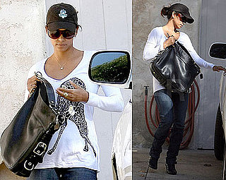 Halle Leaving Her Friends House