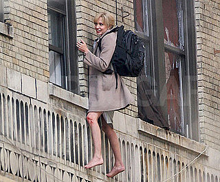 Photo of Angelina Jolie Doing Her Own Stunts on the Set of Salt
