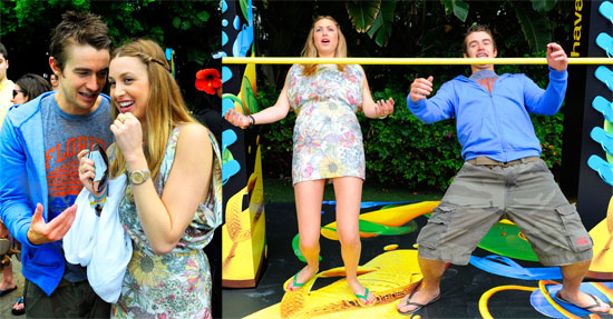 Whitney Port and Robert Buckley in Miami