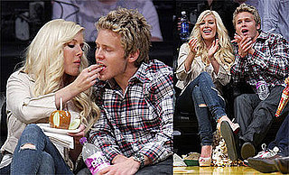 Photos of Heidi Montag, Spencer Pratt, Chris Ivery, Eric Dane at Lakers Game