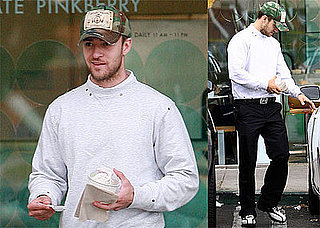 Photos of Justin Timberlake with Pinkberry Frozen Yogurt in LA