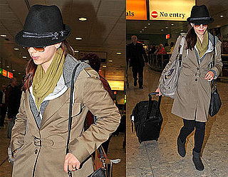 Photos of Scarlett Johansson at London's Heathrow Airport