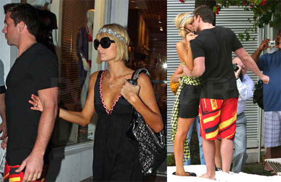 Paris and Doug Kissing in Miami