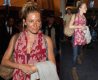 Photos of Sienna Miller Arriving at LAX Before Being Honored at ShoWest