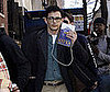 Photo of James Franco Reading Kafka on the NYC Set of Howl