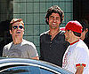 Photo of Adrian Grenier, Kevin Connolly and Jerry Ferrara Filming Entourage in LA