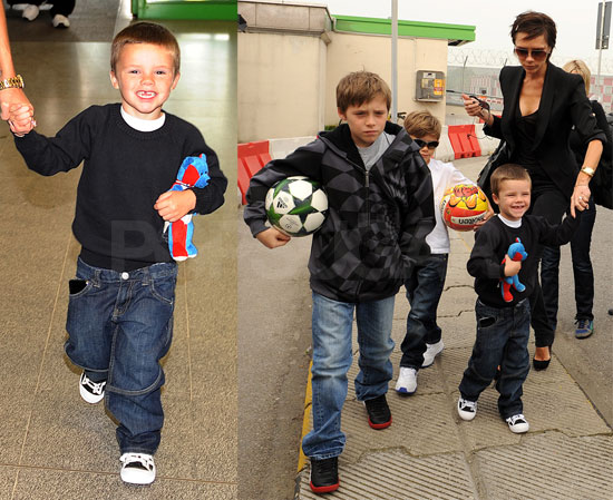 The Beckhams in Milan