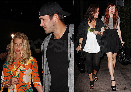 Photos of Jessica Simpson, Ashlee Simpson, Joe Simpson, Tony Romo at Beso