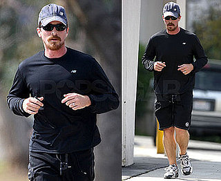 Photos of Christian Bale Jogging in LA