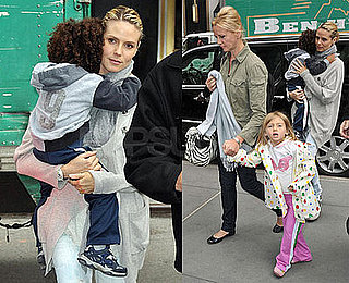 Photos of Heidi Klum — Who Might Be Pregnant With Her 4th Child — With Kids Leni, Henry and Johan at FAO Schwarz