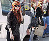 Ashlee Simpson on Set of Melrose Place Spinoff
