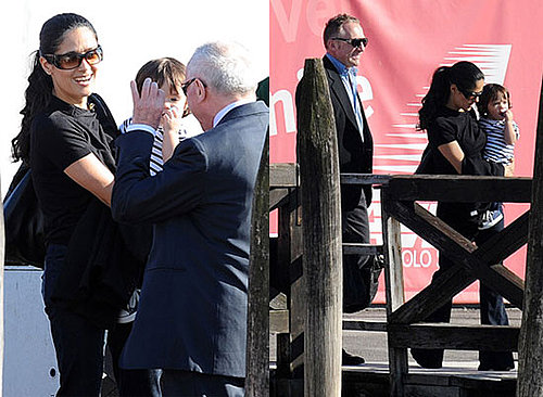 Photos of Salma Hayek, Francois-Henri Pinault and Valentina Pinault Ahead of Their Wedding in Milan