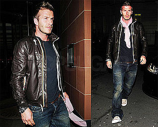Photos of David Beckham Leaving London's Cipriani