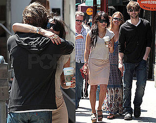 Photos of Chace Crawford and Zoe Kravitz Taking a Break From The Set of Twelve