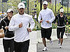 Photos of Justin Timberlake and Jessica Biel Running in New York