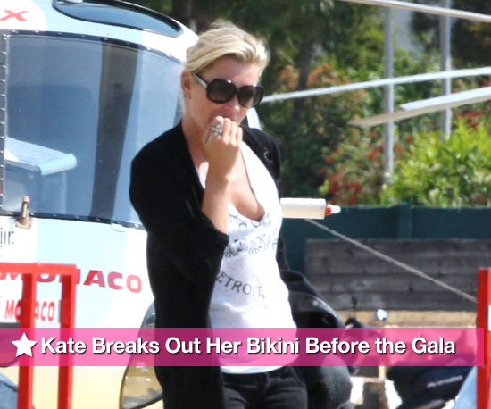 Photos of Kate Moss Topless in a Bikini with Christina Green in Monaco