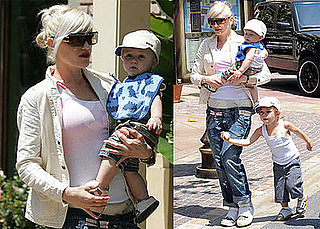 Photos of Gwen Stefani at The Grove with Kingston Rossdale and Zuma Rossdale