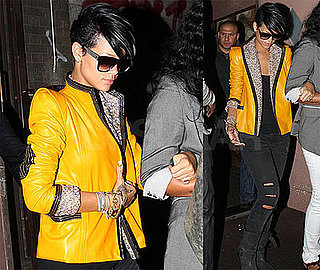 Photos of Rihanna Leaving Hillman's Louge and Shopping at Intermix in NYC