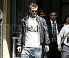 Photo of David Beckham Out in Milan Leaving a Bookstore
